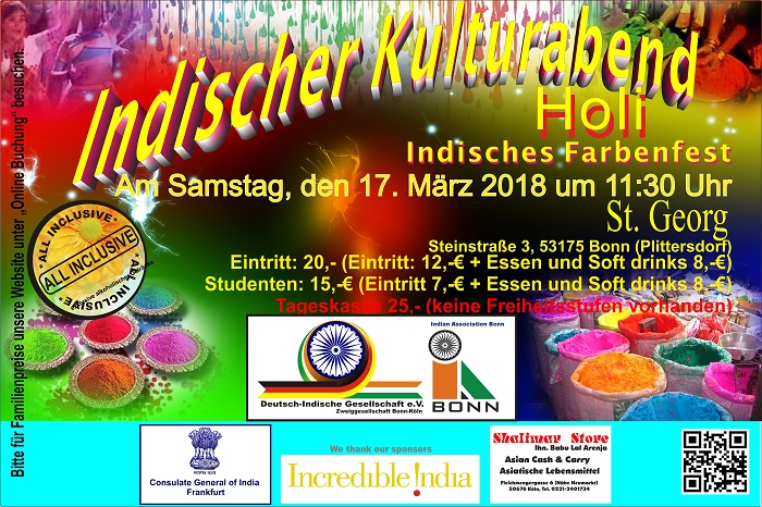 Holi Celebrations Bonn 18 Steinstrasse 3 Bonn Search Indie