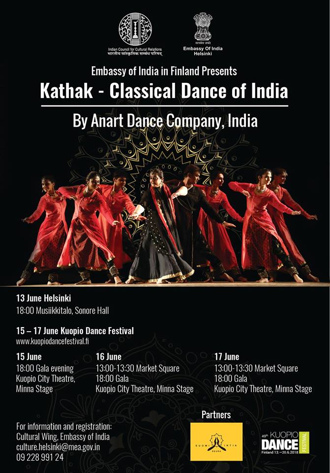 Kathak performances by Anart Dance Company Kulosaarentie 32 Helsinki -  Search Indie