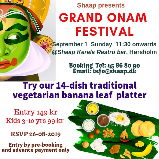 Grand Onam Celebration Usserod Kongevej 34 Copenhagen Search Indie